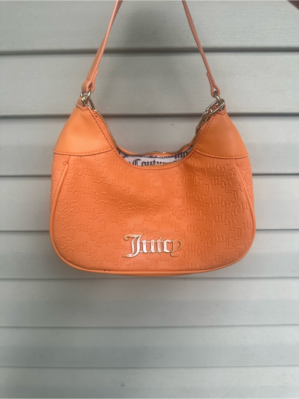 Juicy Couture Orange Embossed Mini Shoulder Bag